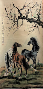 Horses Under a Tree